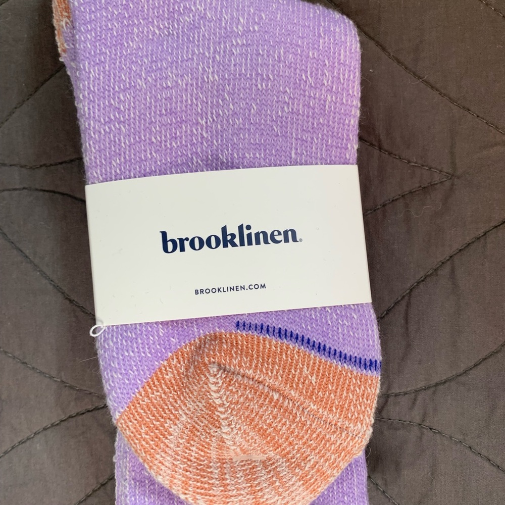 Purple cozy socks